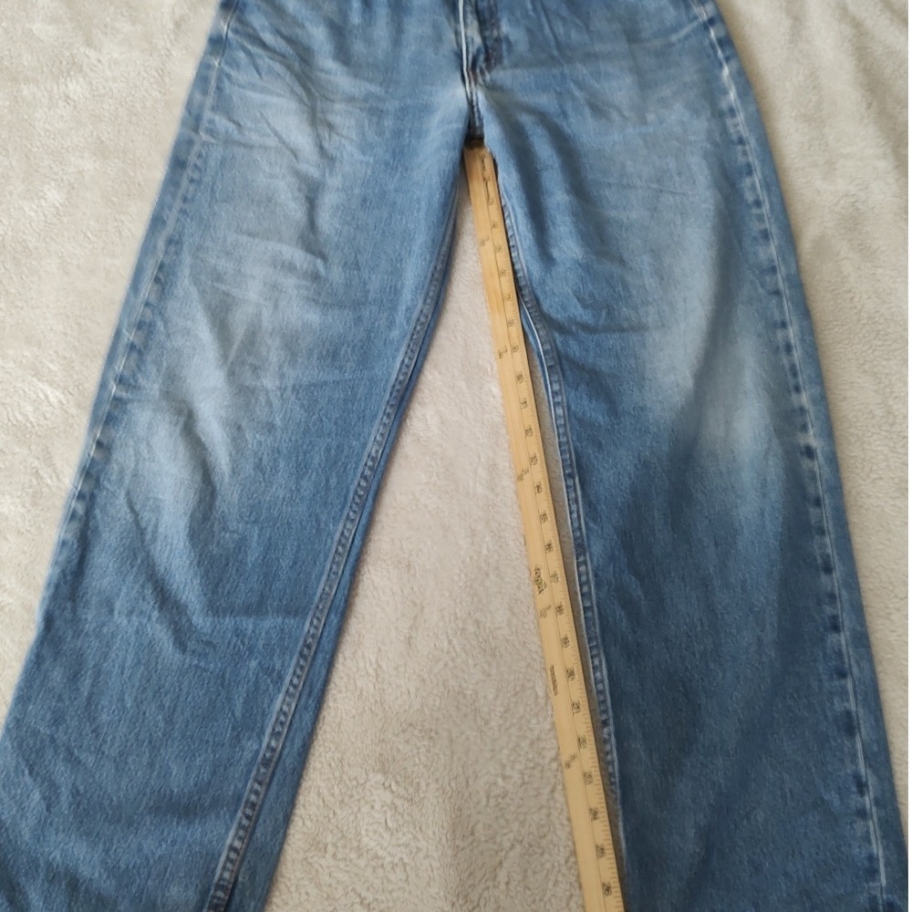 Levi's 505 Straight Leg Jeans Mens 34x31 Blue Excellent Medium Wash Zip Fly